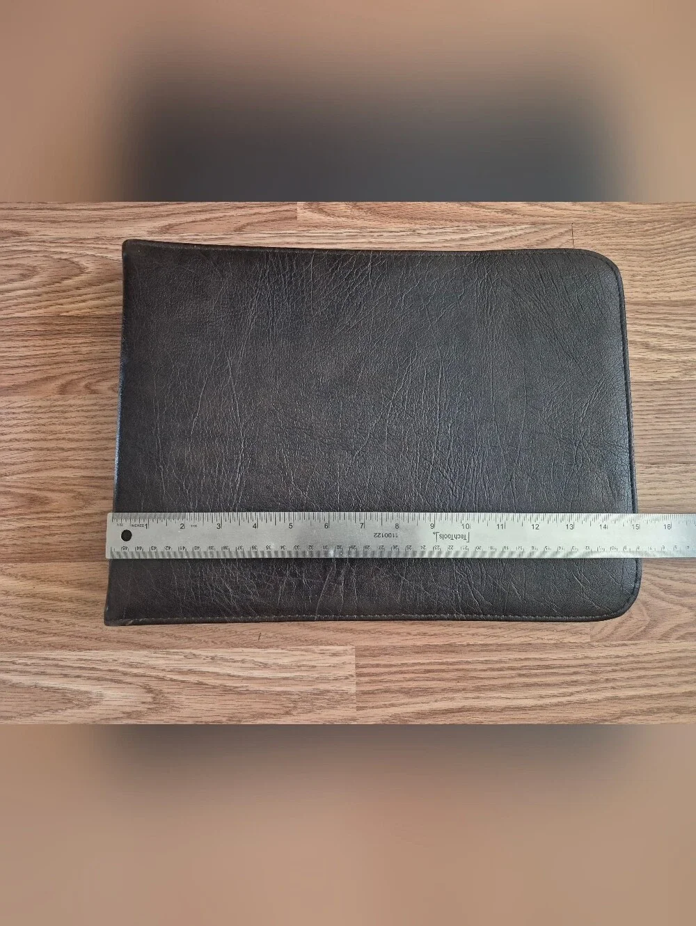 Dark Brown Zippered Ring Binder